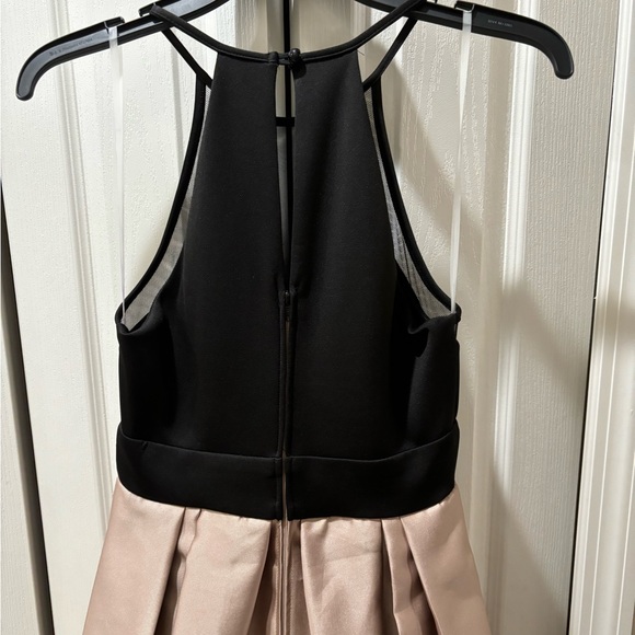 Nights by Teeze Me,  size 3  black and cream floor length with pockets. - Picture 2 of 5